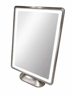 iHome Pro Rechargeable Vanity Speaker Mirror LED Light Bluetooth Makeup Mirror